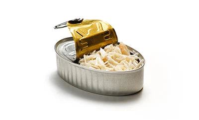 conserva abierta donde se ve la carne de centollo al natural premium la mejor del mundo