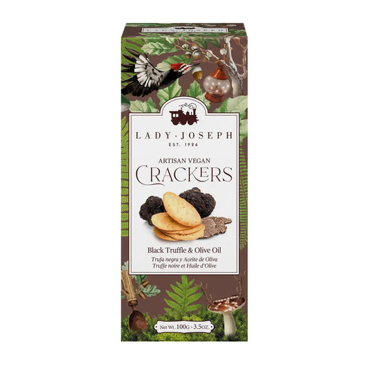 crackers de trufa y aceite de oliva de Lady Joseph increíbles y perfectas para tus tablas y canapés en d'12 gourmet done comprar.