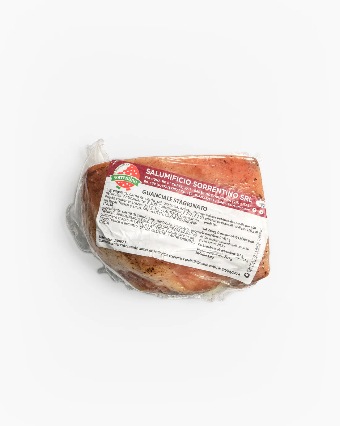 guanciale italiano ideal para tus pastas con carbonara o cualquier receta. El mejor del mundo en d'12 gourmet