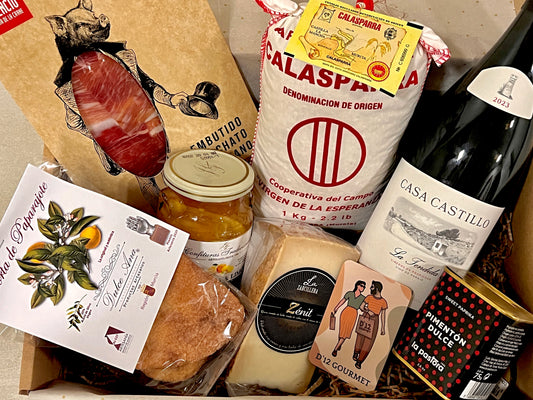 Pack regalo "Murcia a bocados" con una selección de sabores murcianos tradicionales y artesanos
