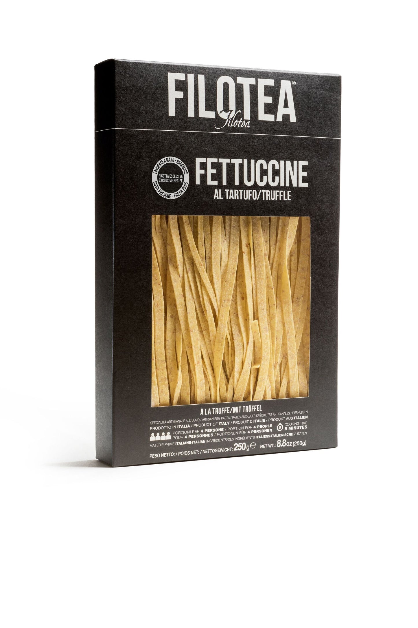 Fettuccine al huevo con trufa