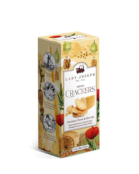 Crackers artesanos de Queso Parmigiano Reggiano y aceite de oliva