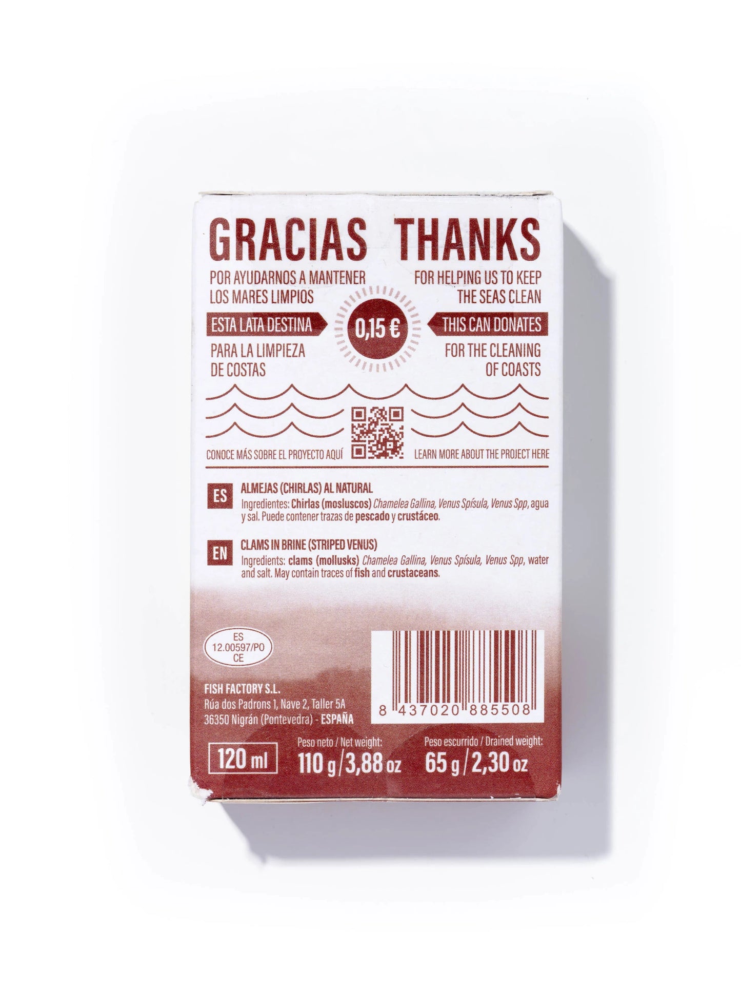 Almejas “Chirlas” al Natural