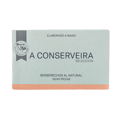 Lata de Berberechos al natural 30/40 piezas de A Conserveira.