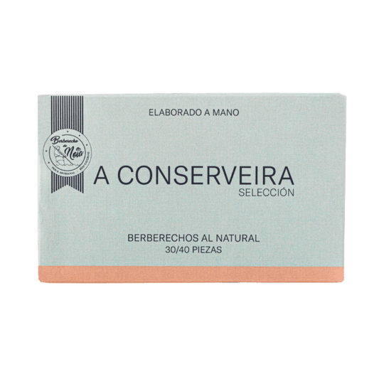 Lata de Berberechos al natural 30/40 piezas de A Conserveira.
