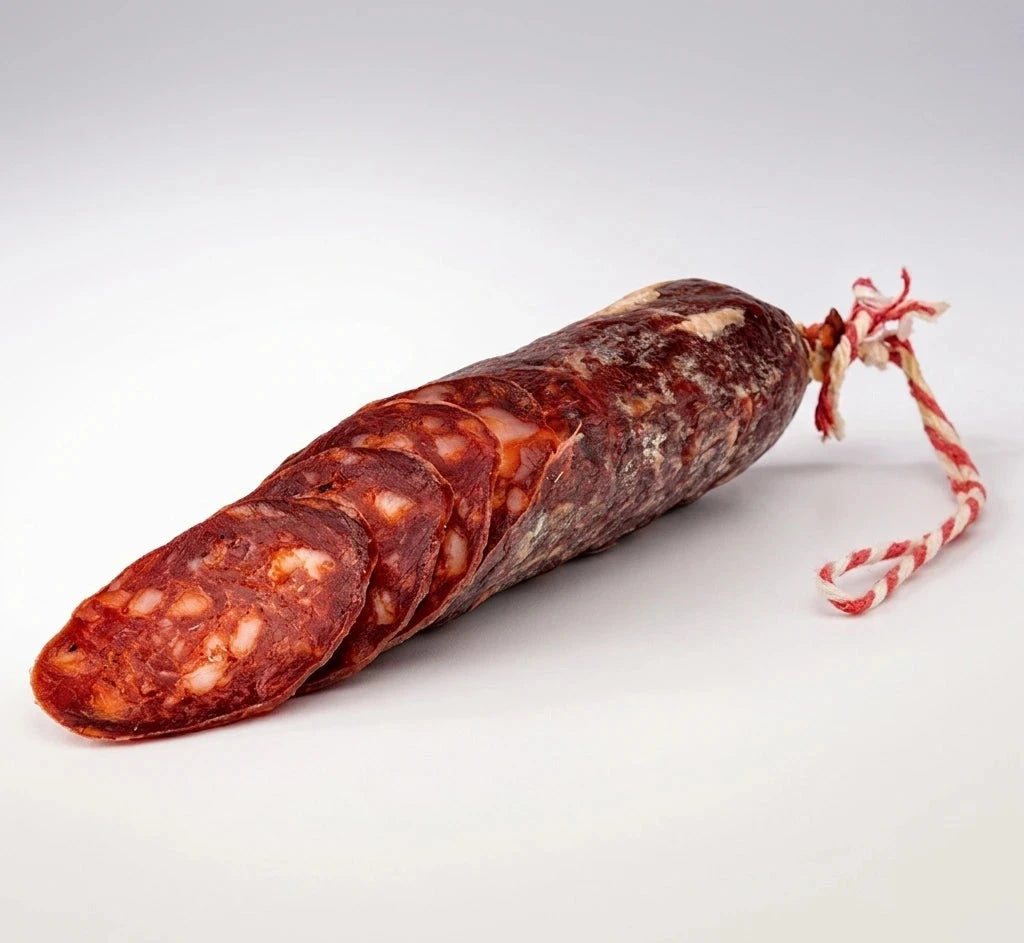 chorizo de chato murciano producto de la región de murcia de sabor intenso y jugos el mejor embutido del mundo en d12 gourmet