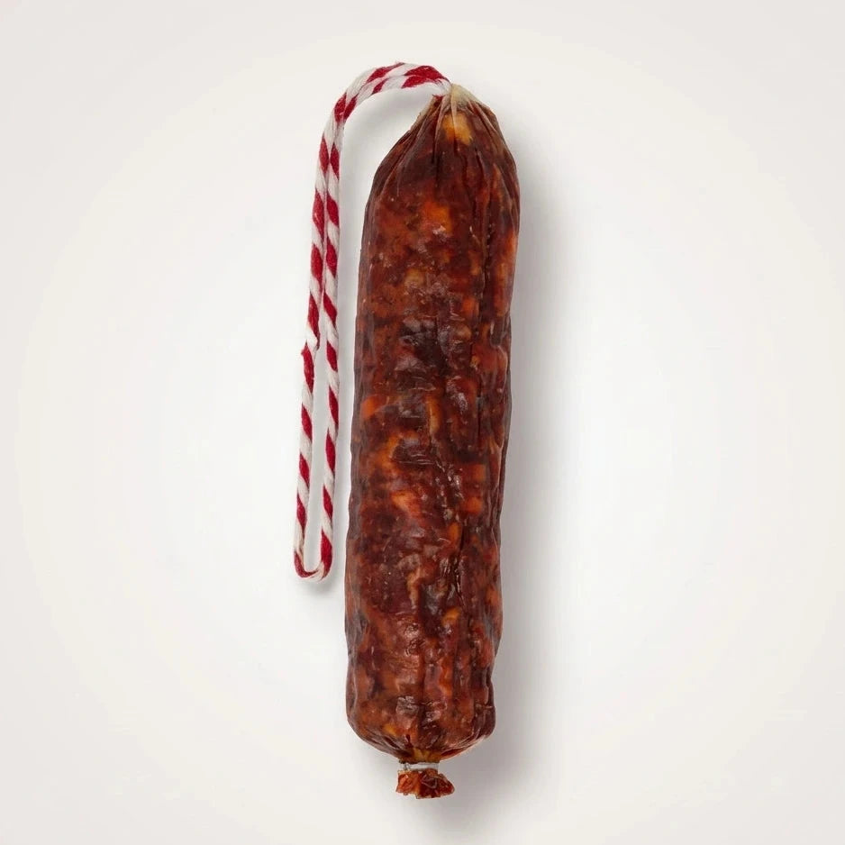 tripa de chorizo de chato murciano producto típico de la región de murcia realizado de forma artesanal el mejor embutido del mundo en d12 gourmet