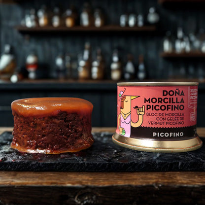 Bloc de Morcilla con Gelée de Vermut Picofino