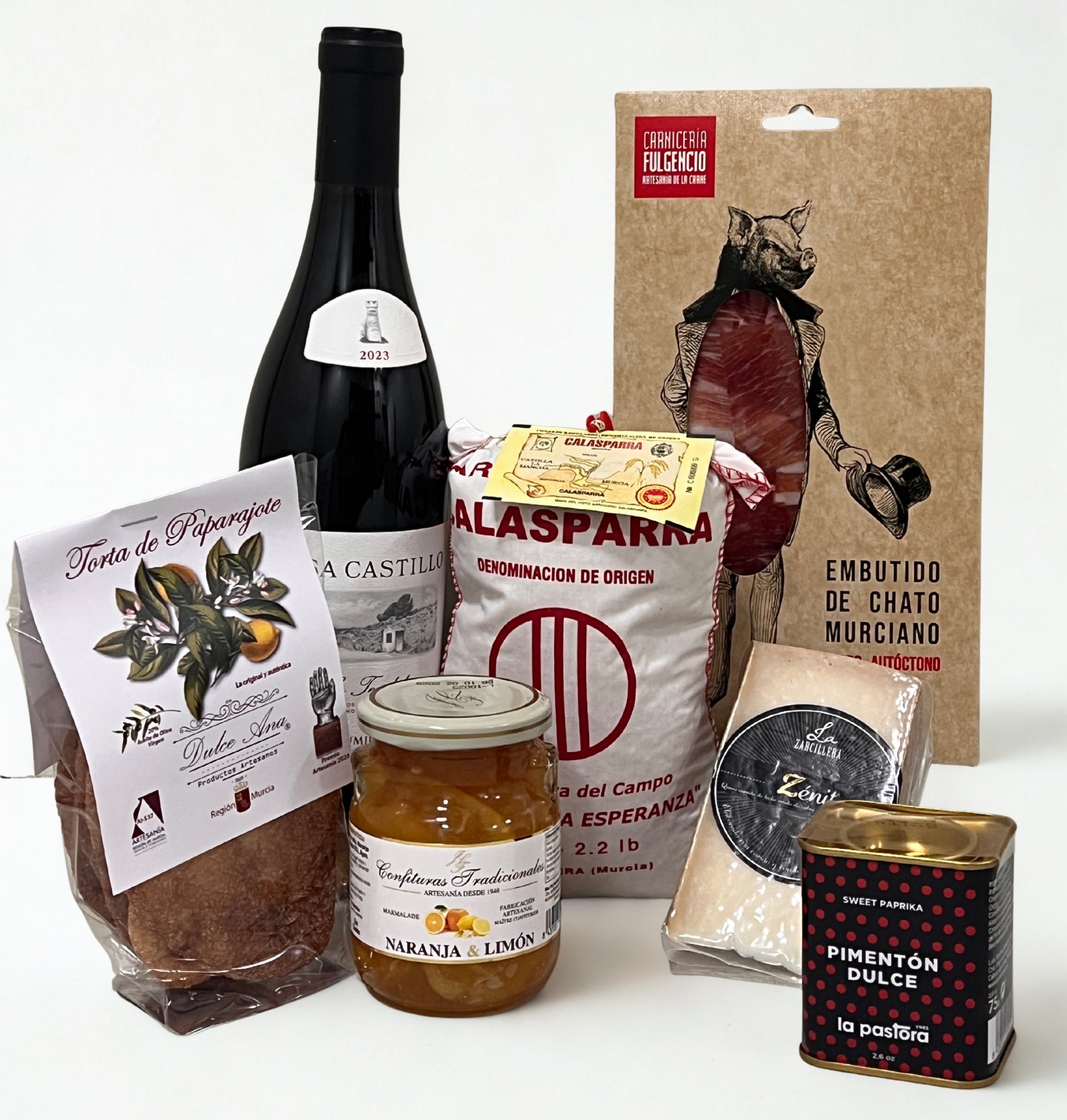 Caja gourmet "Murcia a bocados" con productos típicos de la Región de Murcia