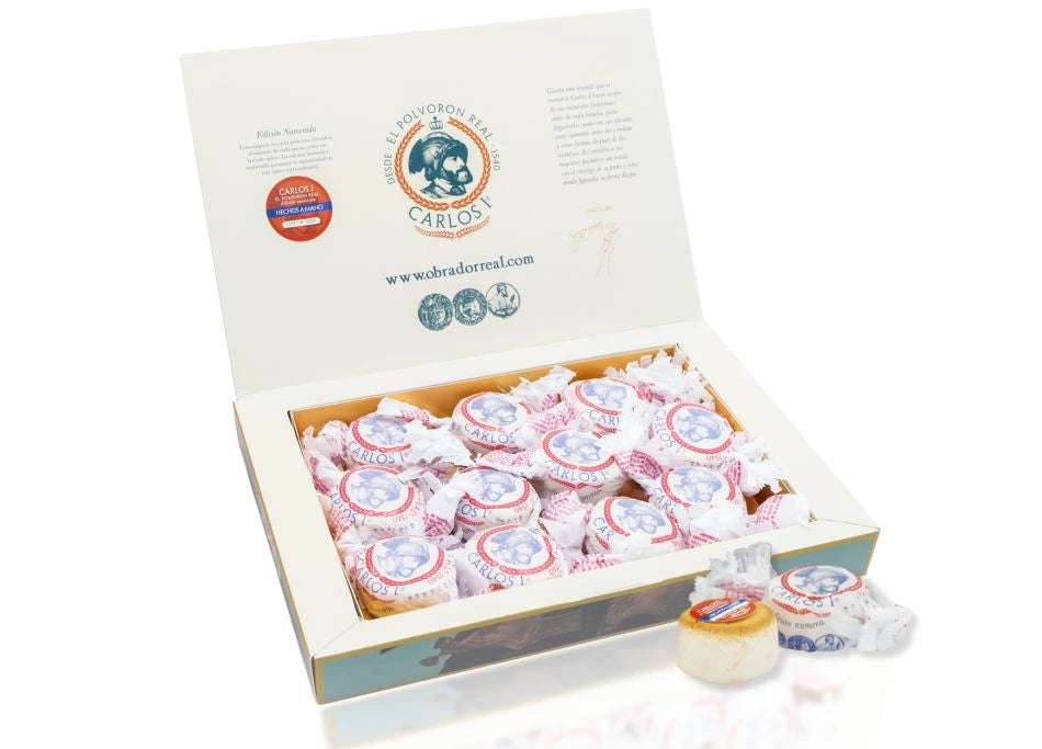 Estuche 390 gr Polvorones Carlos I