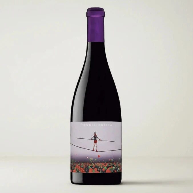 Botella de vino tinto L’Equilibrista de Ca N’Estruc, D.O. Catalunya.