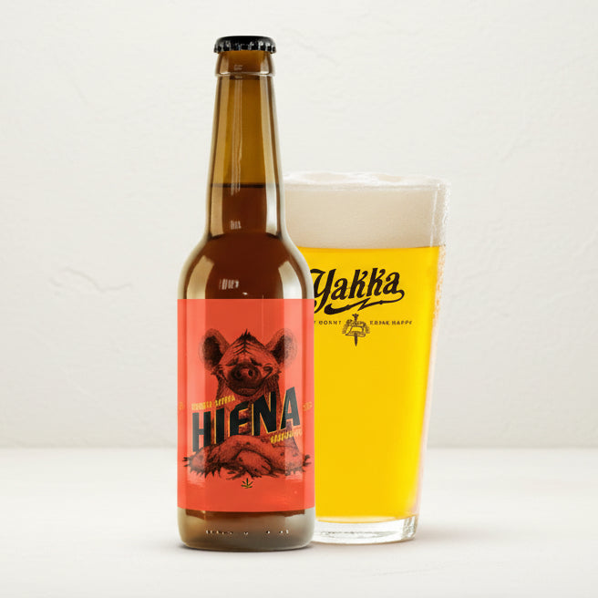 Cerveza Artesana Hiena IPA con CBD